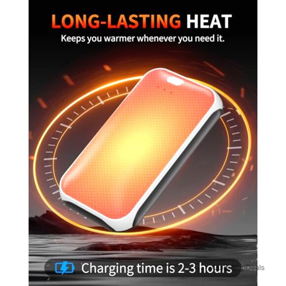 Rechargeable Hand Warmers, 2 Pack Portable Pocket Heater, 3 Heat Settings - Picture 2 of 6